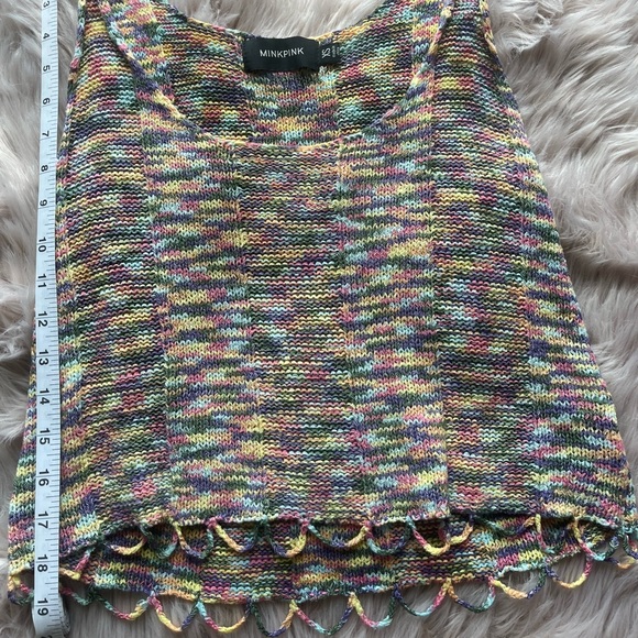 🌈 Adorable Colourful Knit Tank Top (xs) - Picture 5 of 5